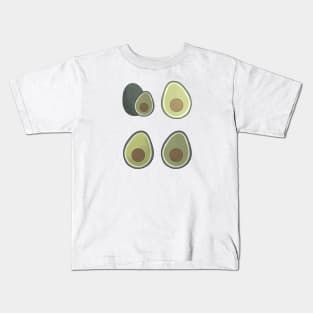 Avocado cute pattern illustration Kids T-Shirt